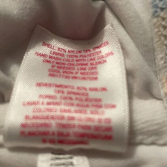 Xhilaration Multi Striped Hipster Bikini Bralette Swimsuit Top Medium White Clay - Picture 7 of 11